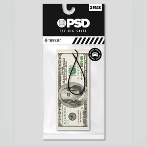 🔥 PSD Dollar Bill Air Freshener 3 Pack - Green and Black